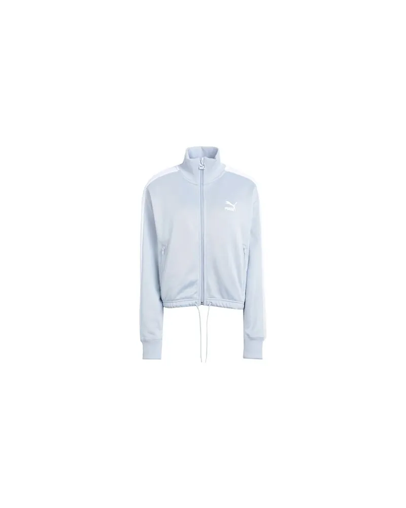 Puma T7 Crop Track Jacket PT  - TOPS - Sweatshirtsauf YOOX.COM Himmelblau
