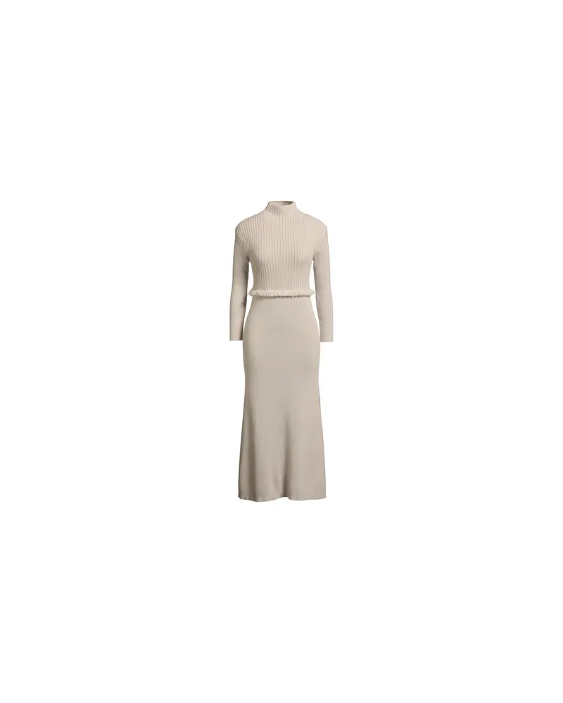 AGNONA KLEIDER - Midi-Kleiderauf YOOX.COM Hellgrau