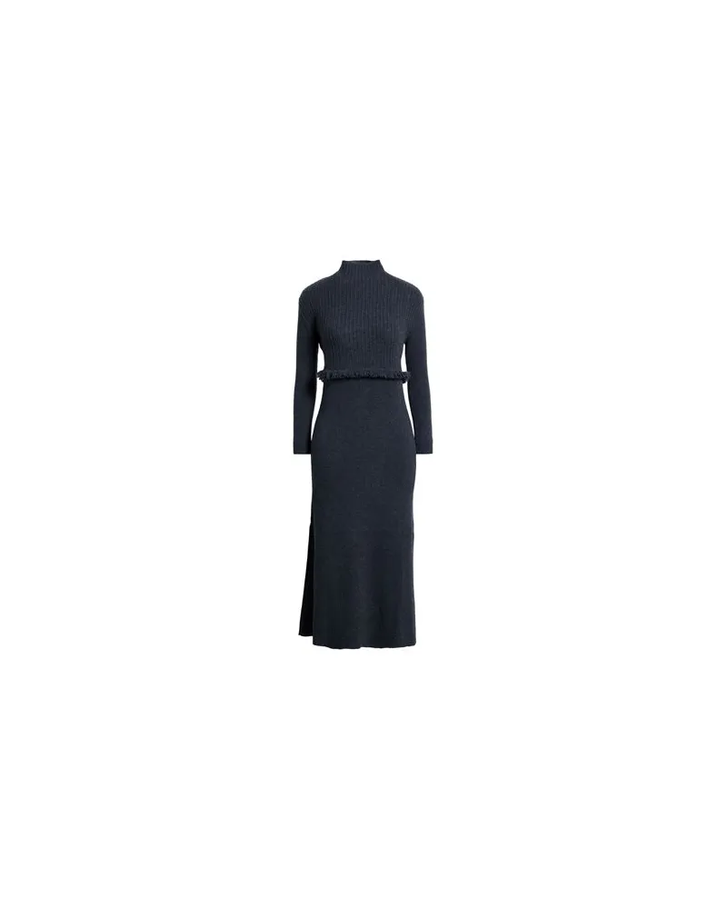 AGNONA KLEIDER - Midi-Kleiderauf YOOX.COM Braungrau