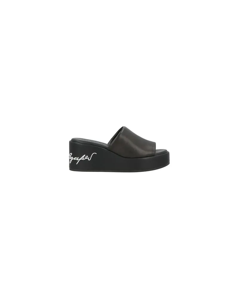 Karl Lagerfeld SCHUHE - Sandalenauf YOOX.COM Schwarz