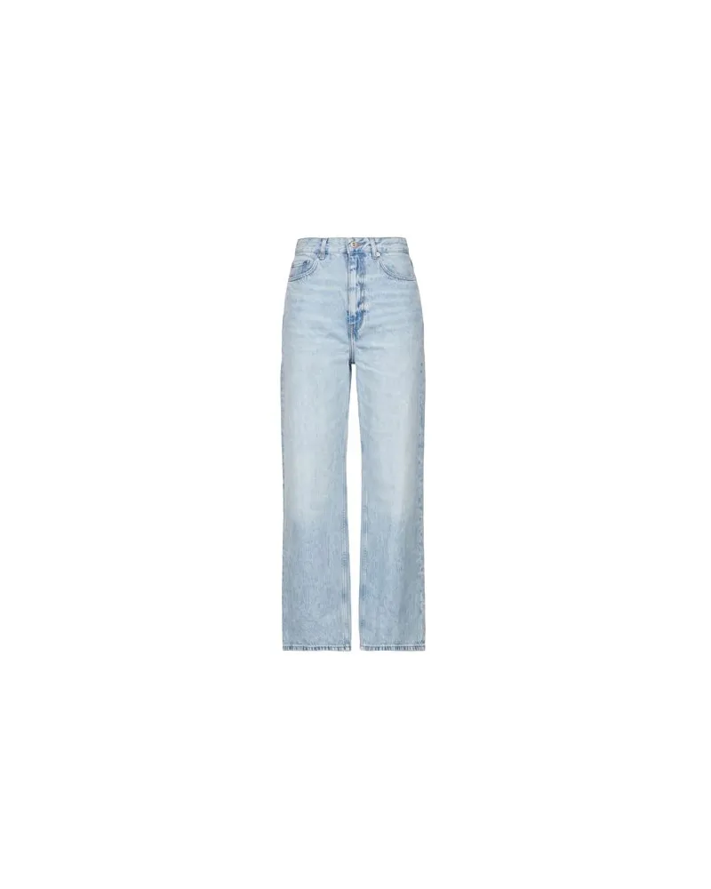 Ganni HOSEN & RÖCKE - Jeanshosenauf YOOX.COM Blau