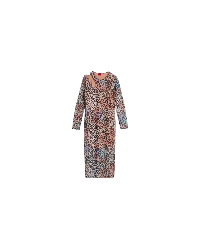 HUGO BOSS KLEIDER - Midi-Kleiderauf YOOX.COM Beige