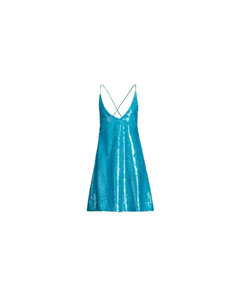 Ganni KLEIDER - Mini-Kleiderauf YOOX.COM Azurblau