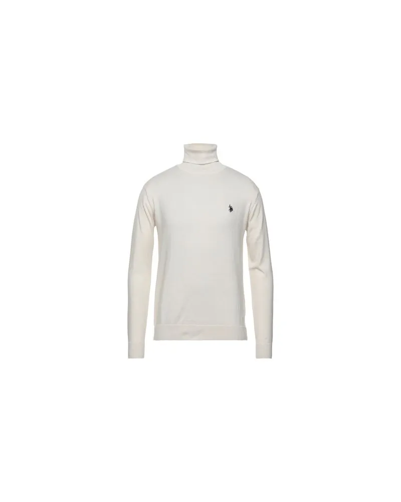 U.S. Polo Assn.  STRICKWAREN - Rollkragenpulloverauf YOOX.COM Elfenbein