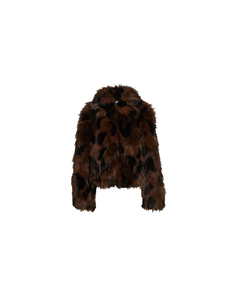 Vila JACKEN & MÄNTEL - Shearling- & Kunstfellauf YOOX.COM Lederfarben
