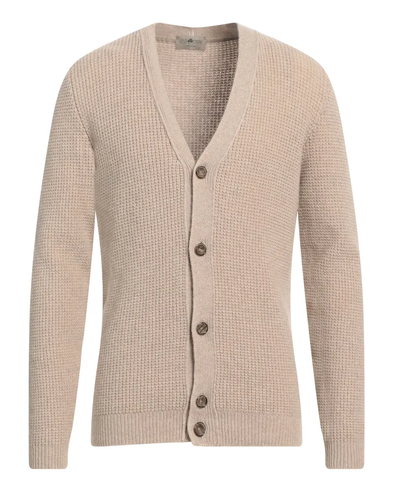 Irish Crone Strickjacke Beige