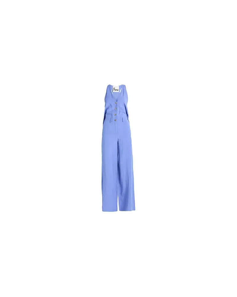 8PM OVERALLS - Jumpsuitsauf YOOX.COM Hellblau