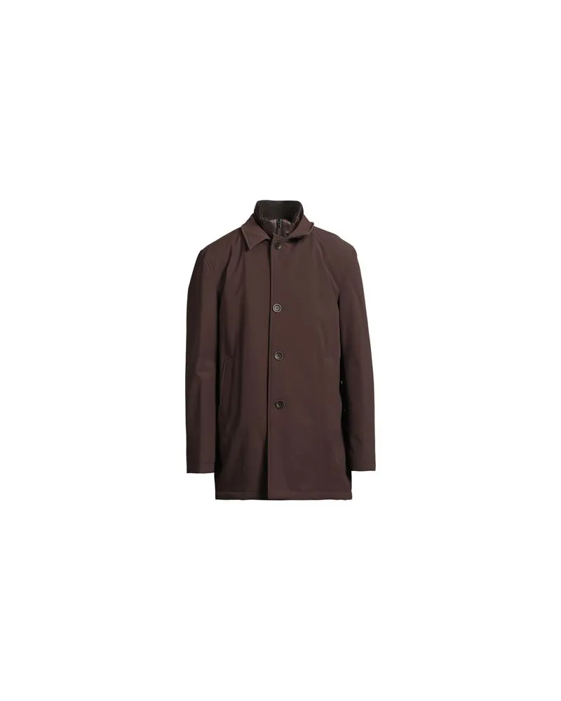 Herno JACKEN & MÄNTEL - Mäntelauf YOOX.COM Schokobraun