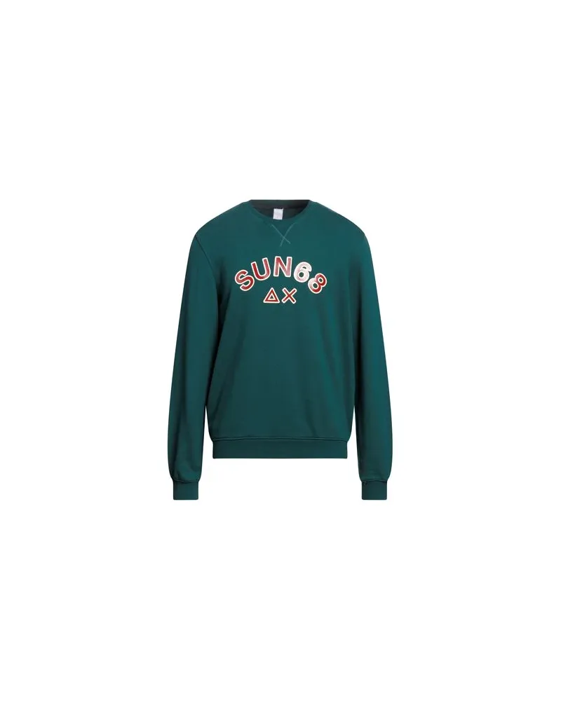 Sun68 TOPS - Sweatshirtsauf YOOX.COM Smaragdgrün