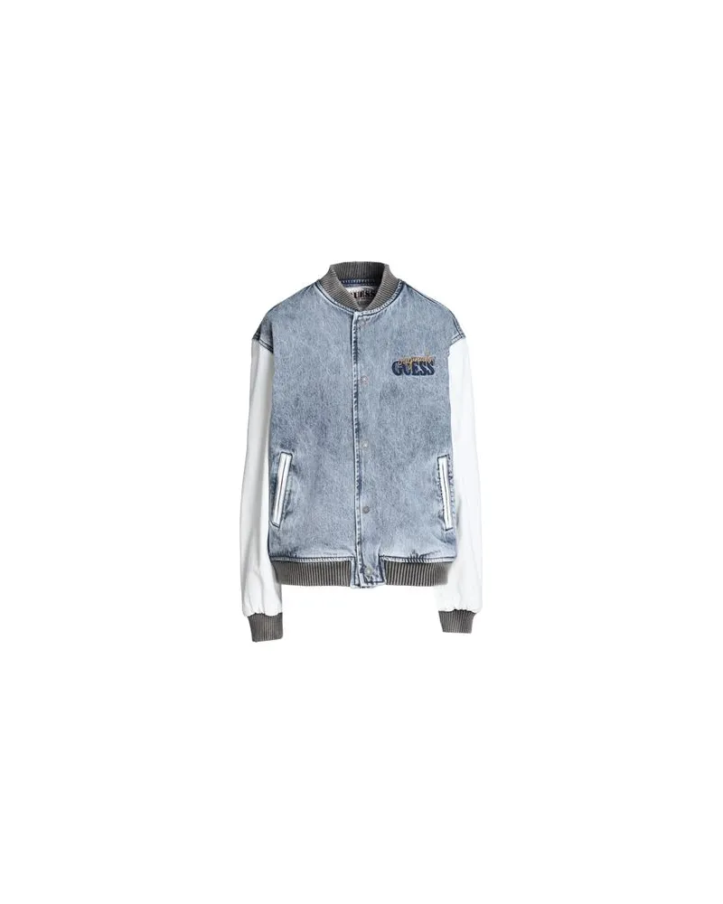 Guess JACKEN & MÄNTEL - Jeansjacken/Mäntelauf YOOX.COM Blau