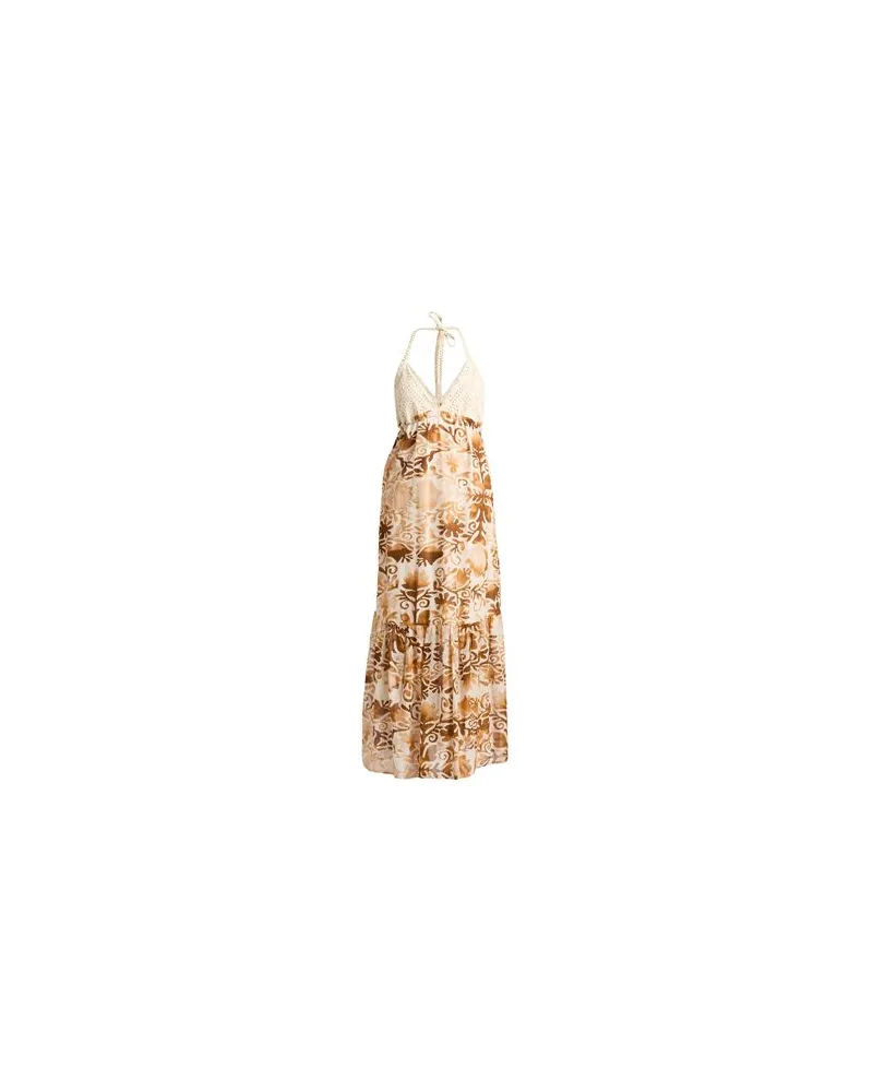 Kaos KLEIDER - Maxi-Kleiderauf YOOX.COM Kamel