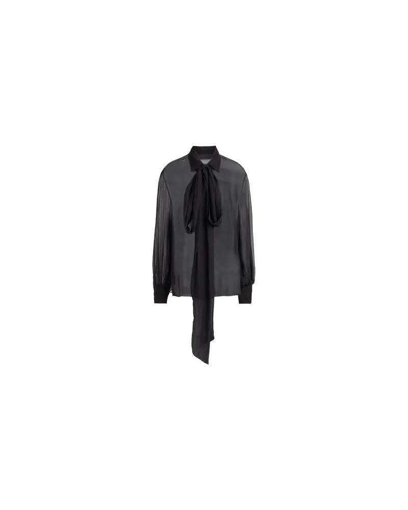 Valentino Garavani LE NOIR - TOPS - Hemdenauf YOOX.COM Schwarz