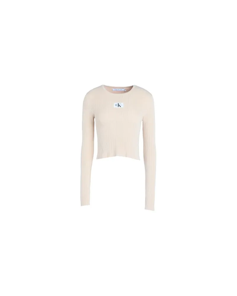 Calvin Klein STRICKWAREN - Pulloverauf YOOX.COM Beige