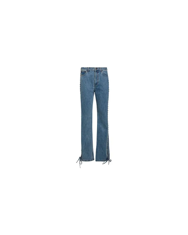 nine:inthe:morning HOSEN & RÖCKE - Jeanshosenauf YOOX.COM Blau