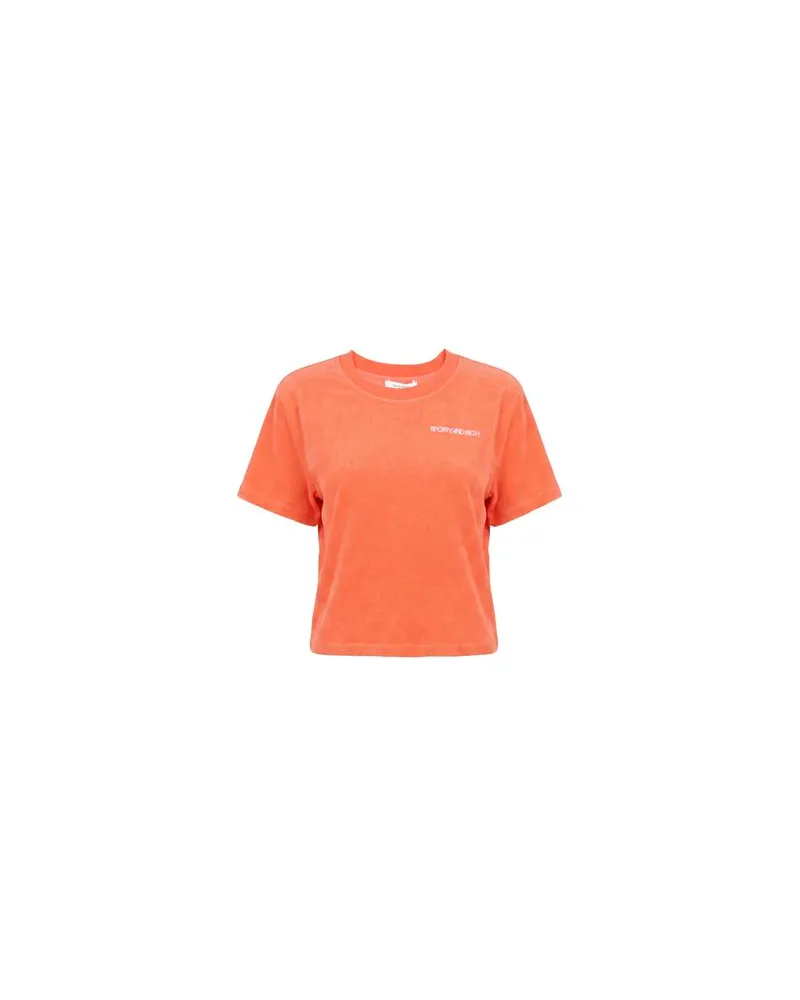 SPORTY & RICH TOPS - T-shirtsauf YOOX.COM Orange
