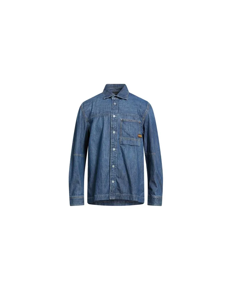 G-STAR RAW TOPS - Jeanshemdenauf YOOX.COM Blau