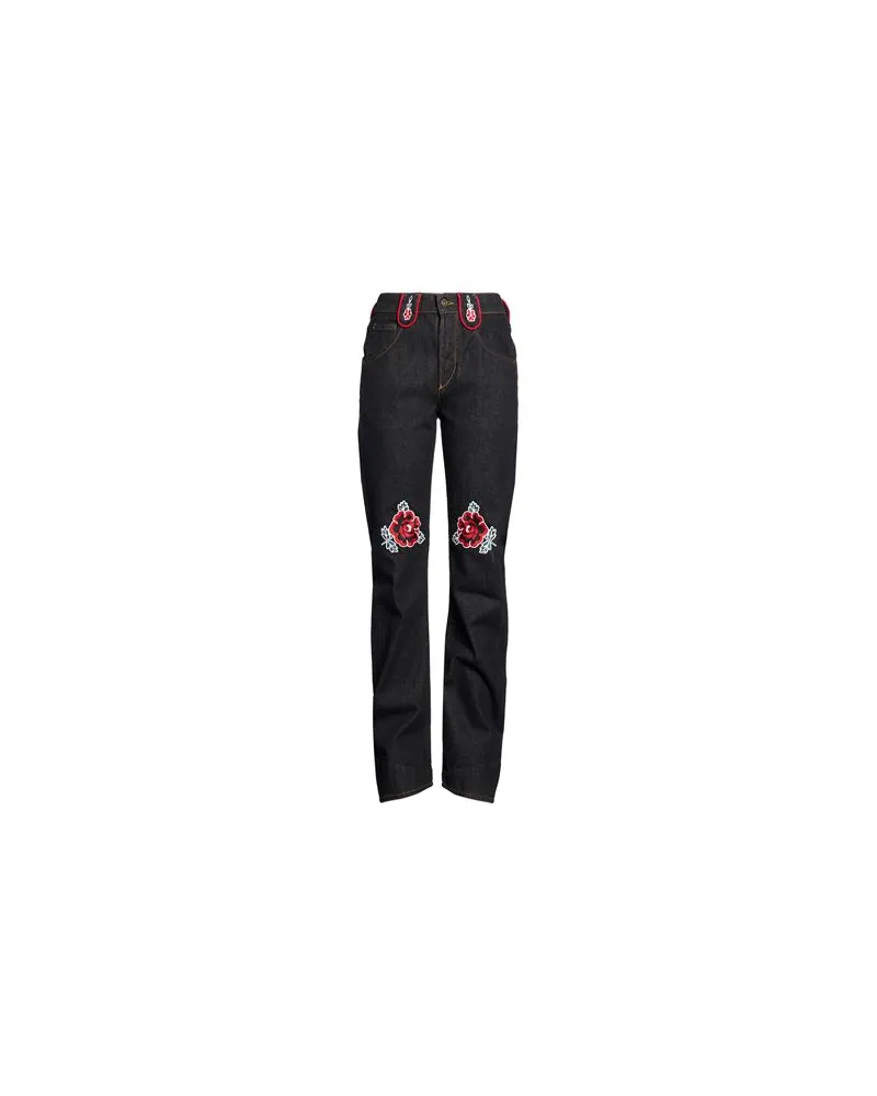 Molly Goddard HOSEN & RÖCKE - Jeanshosenauf YOOX.COM Schwarz