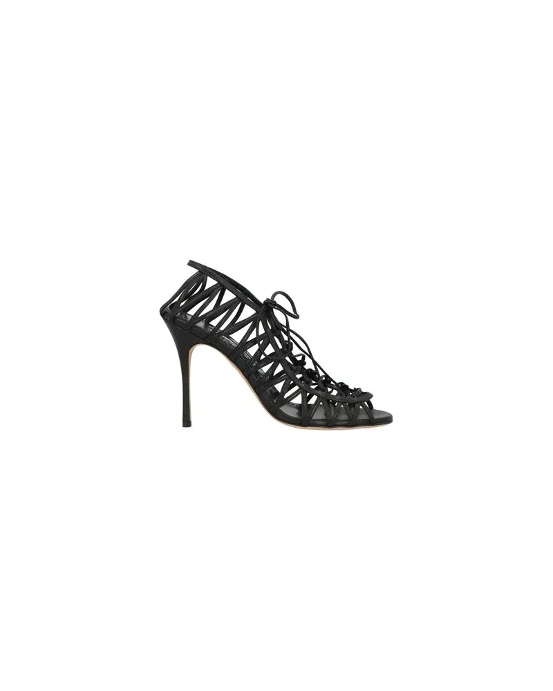 Manolo Blahnik SCHUHE - Sandalenauf YOOX.COM Schwarz