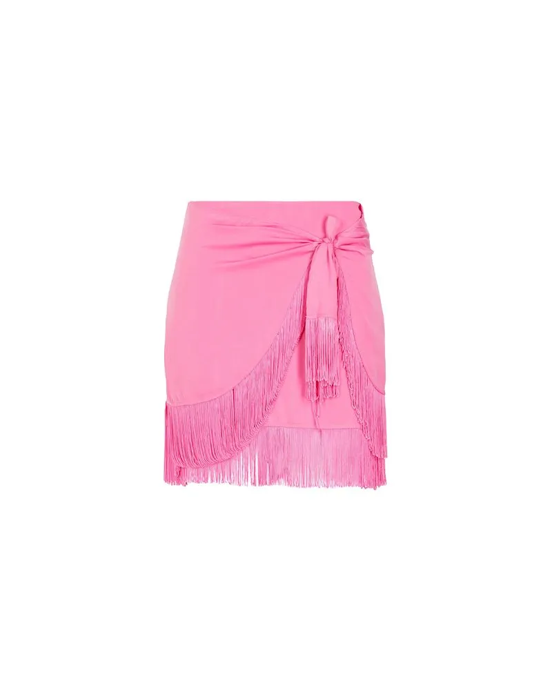 8 by Yoox FRINGED WRAP MINI SKIRT  - HOSEN & RÖCKE - Miniröckeauf YOOX.COM Fuchsia
