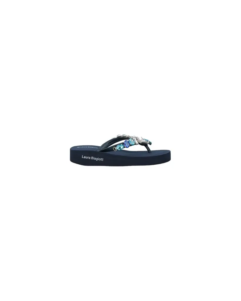 Laura Biagiotti SCHUHE - Zehentrennerauf YOOX.COM Marineblau