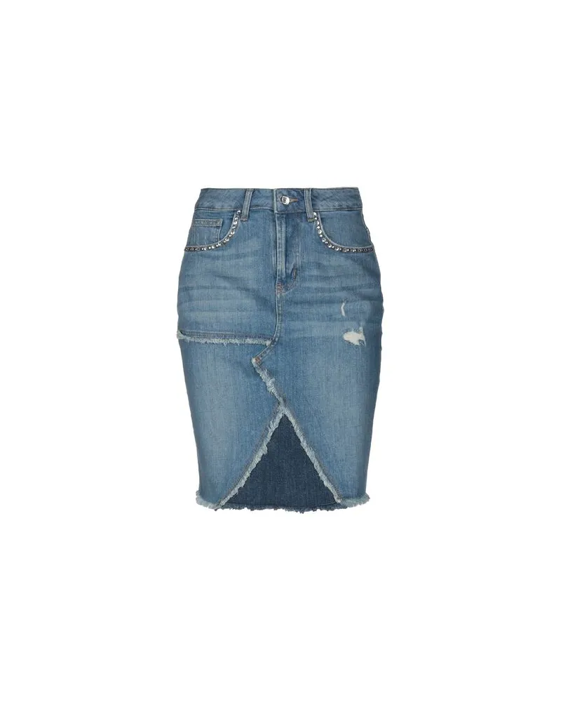 Liu Jo HOSEN & RÖCKE - Jeansröckeauf YOOX.COM Blau
