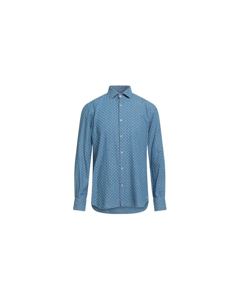 Brooksfield TOPS - Jeanshemdenauf YOOX.COM Hellblau