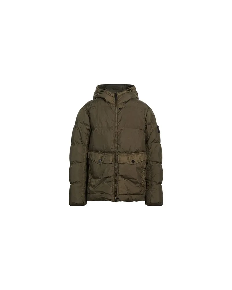 Stone Island JACKEN & MÄNTEL - Pufferjacken & Daunenjackenauf YOOX.COM Militärgrün