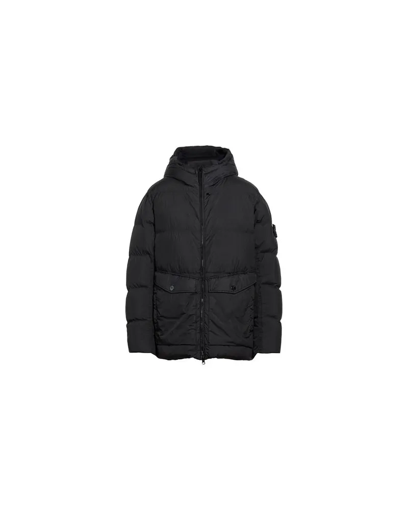 Stone Island JACKEN & MÄNTEL - Pufferjacken & Daunenjackenauf YOOX.COM Schwarz