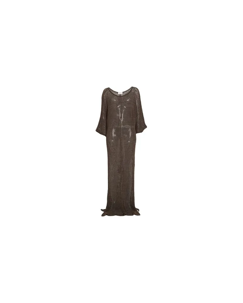 P.A.R.O.S.H. KLEIDER - Maxi-Kleiderauf YOOX.COM Militärgrün