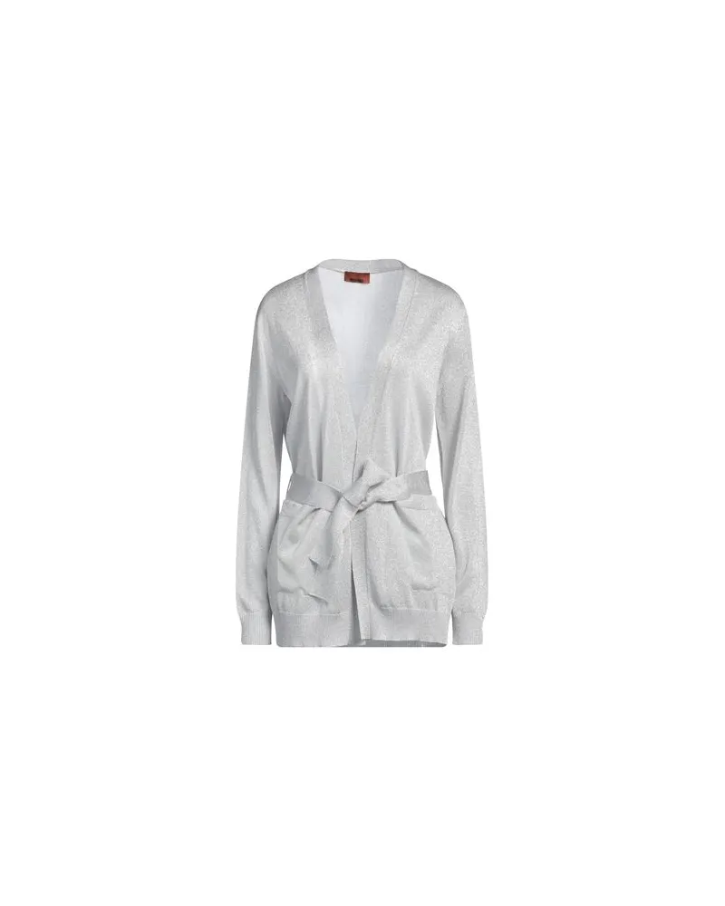 Missoni STRICKWAREN - Strickjackenauf YOOX.COM Silber