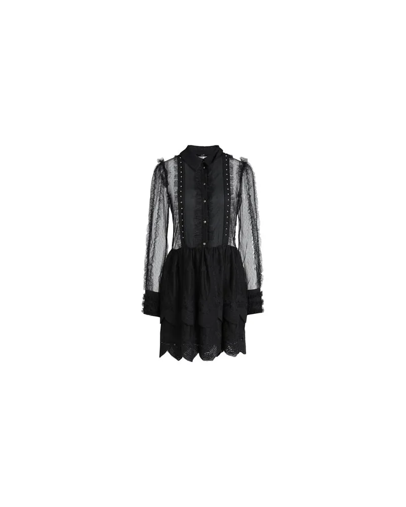 Elisabetta Franchi KLEIDER - Mini-Kleiderauf YOOX.COM Schwarz