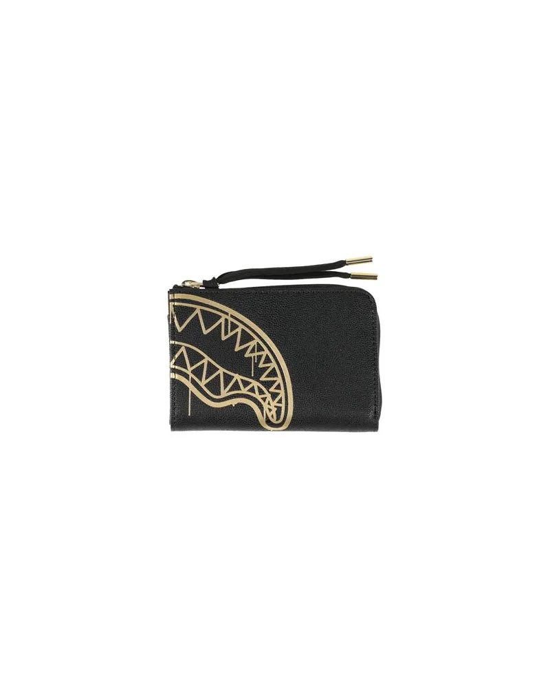 Sprayground THAT GOLD DRAP WALLET - Kleinlederwaren - Brieftaschenauf YOOX.COM Schwarz