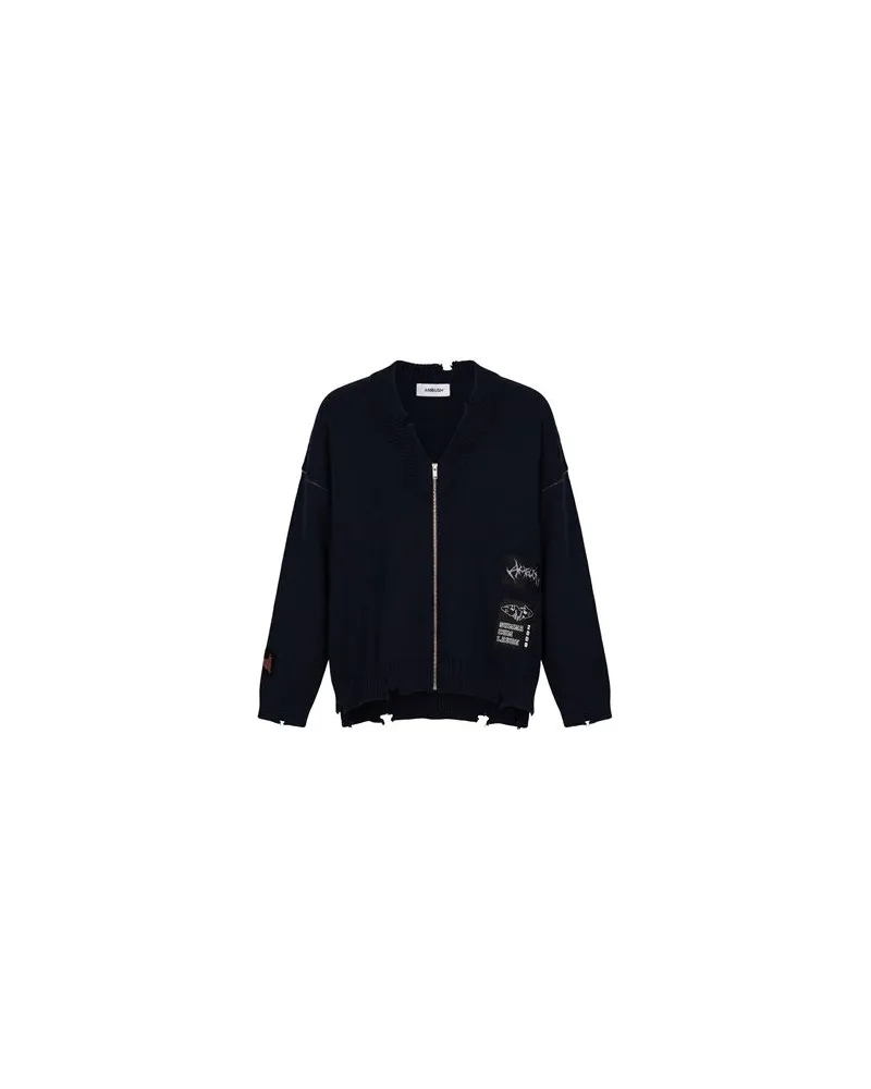 AMBUSH STRICKWAREN - Strickjackenauf YOOX.COM Marineblau