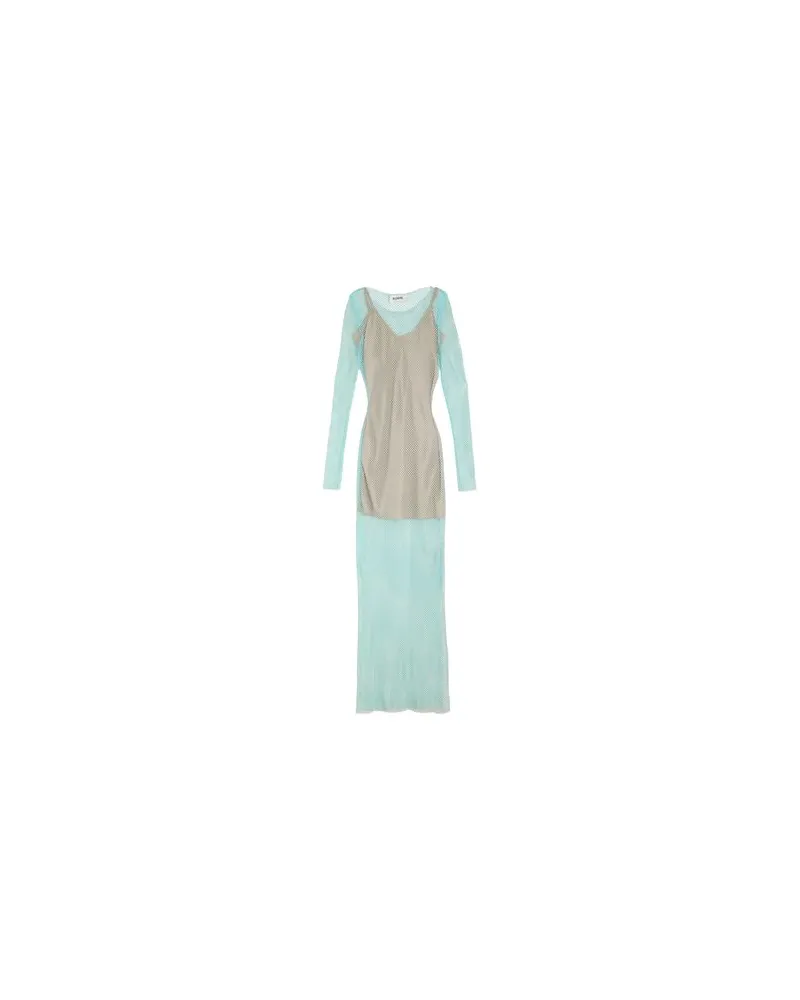 Blumarine KLEIDER - Maxi-Kleiderauf YOOX.COM Himmelblau