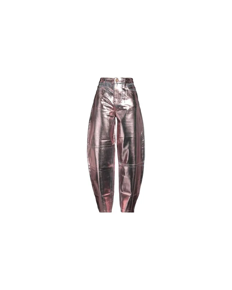 Ganni HOSEN & RÖCKE - Jeanshosenauf YOOX.COM Rosa