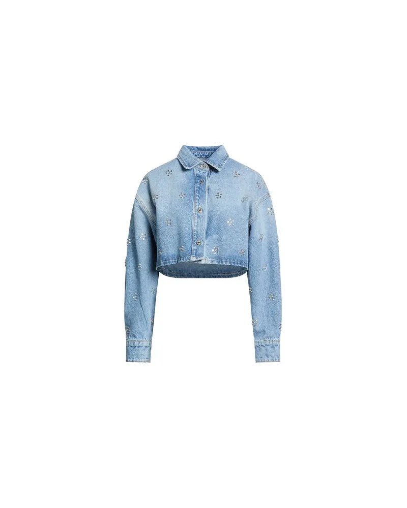 MSGM JACKEN & MÄNTEL - Jeansjacken/Mäntelauf YOOX.COM Blau