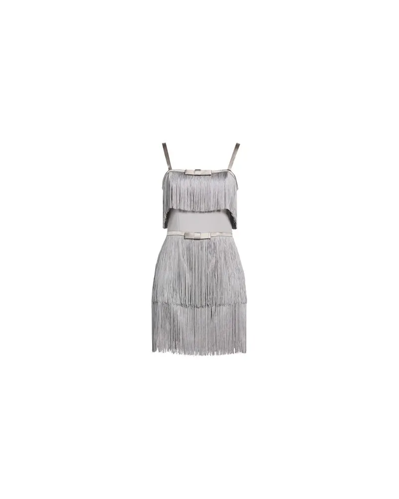 Elisabetta Franchi KLEIDER - Mini-Kleiderauf YOOX.COM Grau