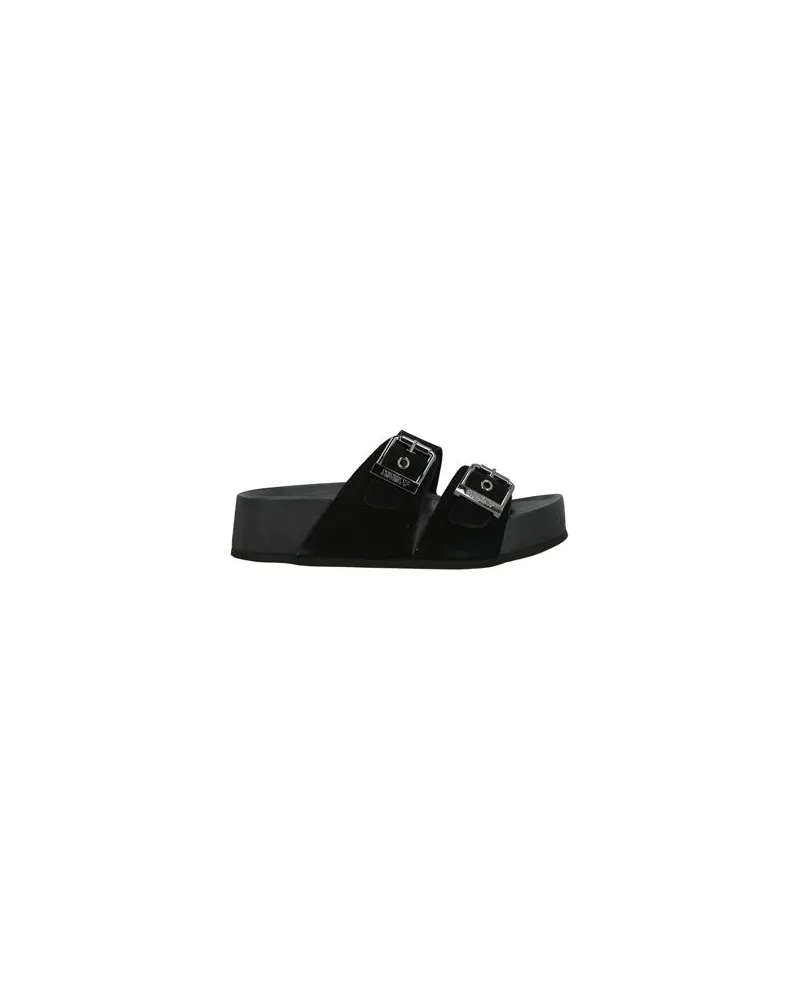 Colors of California TWO-BUCKLE SANDAL HIGH FUSSBET  - SCHUHE - Sandalenauf YOOX.COM Schwarz