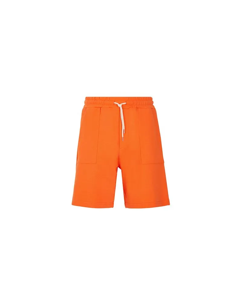 8 by Yoox ORGANIC COTTON PATCH POCKET SHORTS  - HOSEN & RÖCKE - Shorts & Bermudashortsauf YOOX.COM Orange