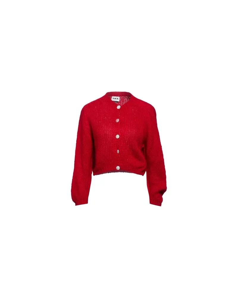 BERNA STRICKWAREN - Strickjackenauf YOOX.COM Rot