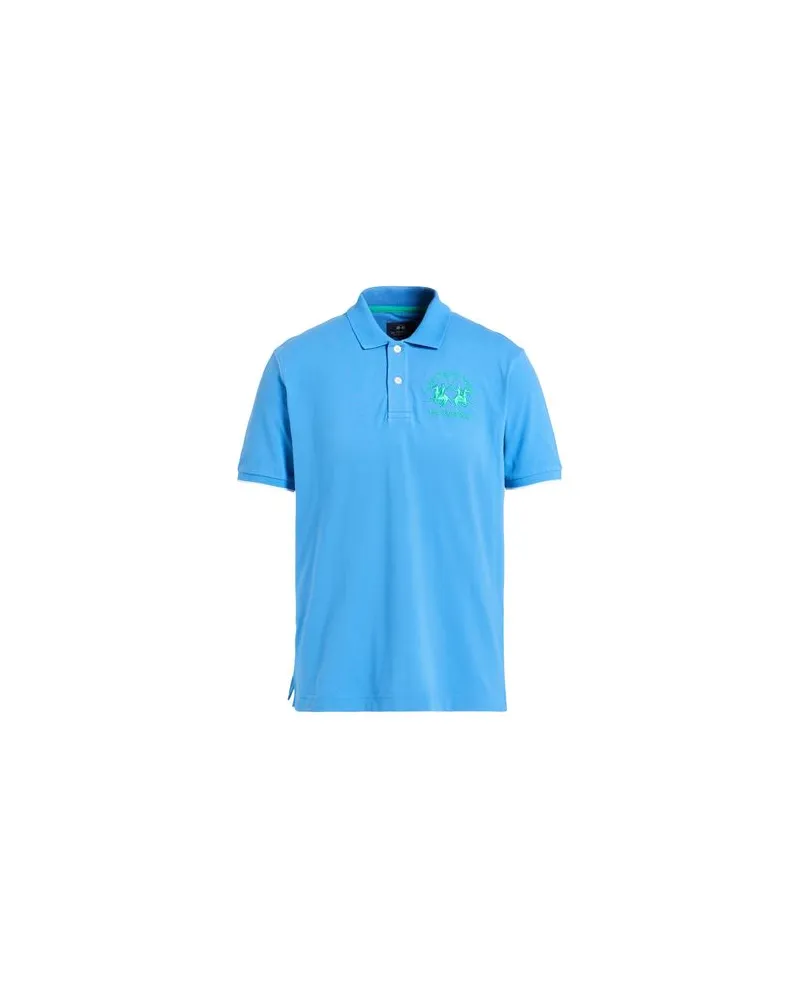 La Martina TOPS - Poloshirtsauf YOOX.COM Azurblau