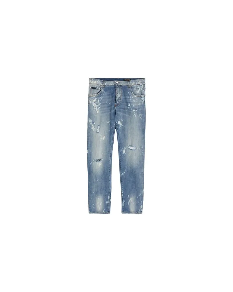 Dolce & Gabbana HOSEN & RÖCKE - Jeanshosenauf YOOX.COM Blau