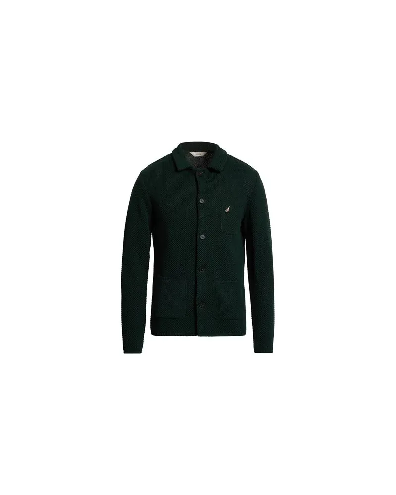 PAOLONI STRICKWAREN - Strickjackenauf YOOX.COM Dunkelgrün