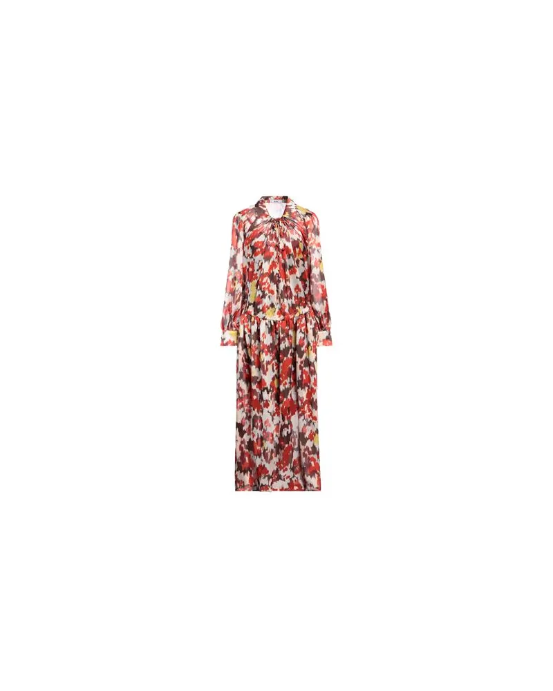 Jijil KLEIDER - Maxi-Kleiderauf YOOX.COM Ziegelrot
