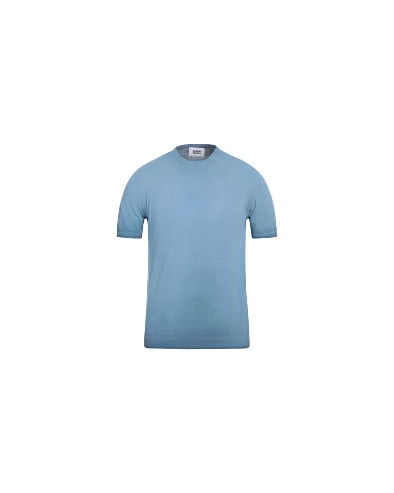 Alpha Studio STRICKWAREN - Pulloverauf YOOX.COM Hellblau