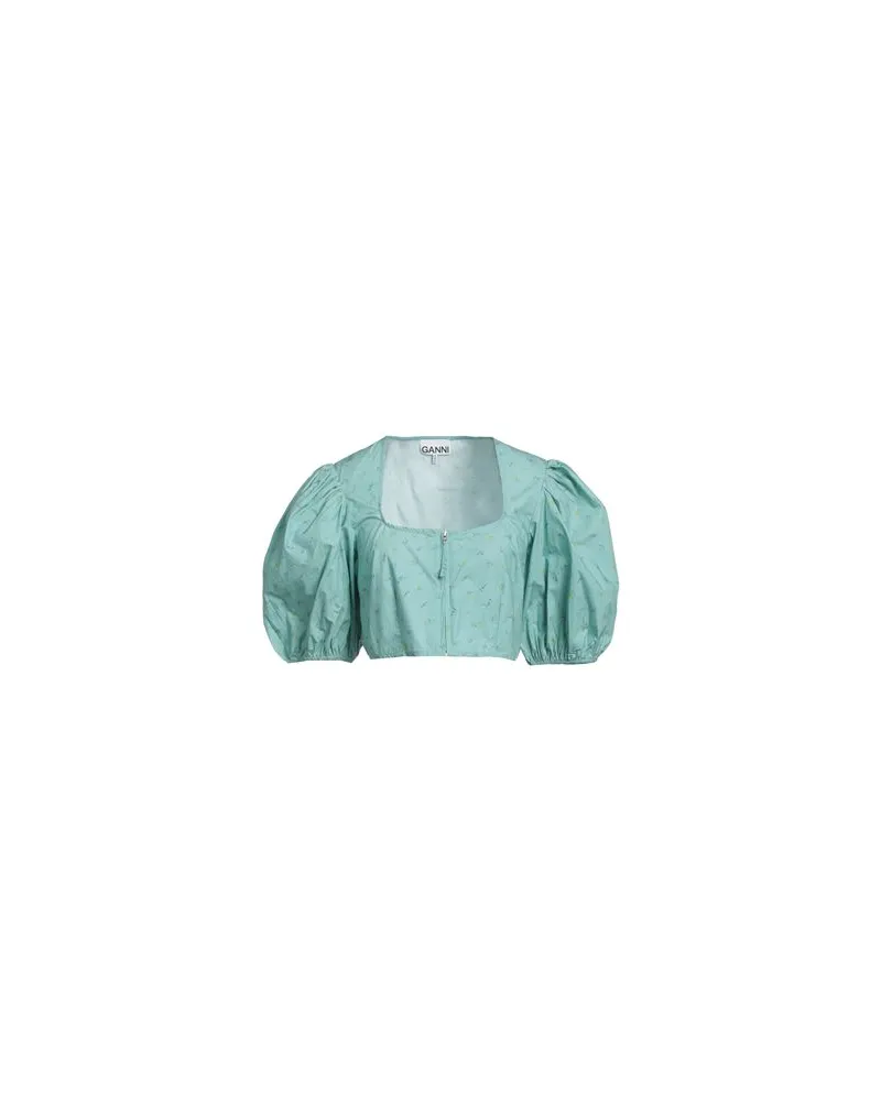 Ganni TOPS - Hemdenauf YOOX.COM Tūrkis