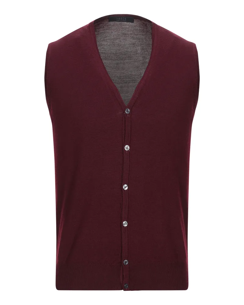 VNECK Strickjacke Bordeaux