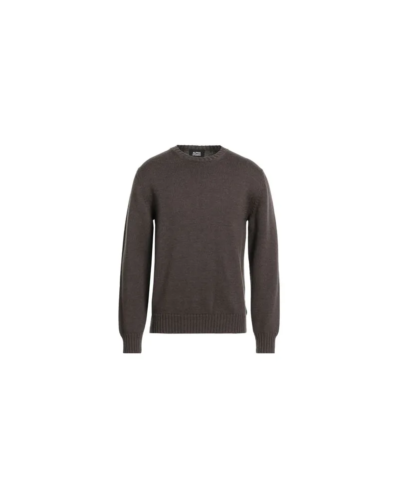 Alpha Studio STRICKWAREN - Pulloverauf YOOX.COM Khaki