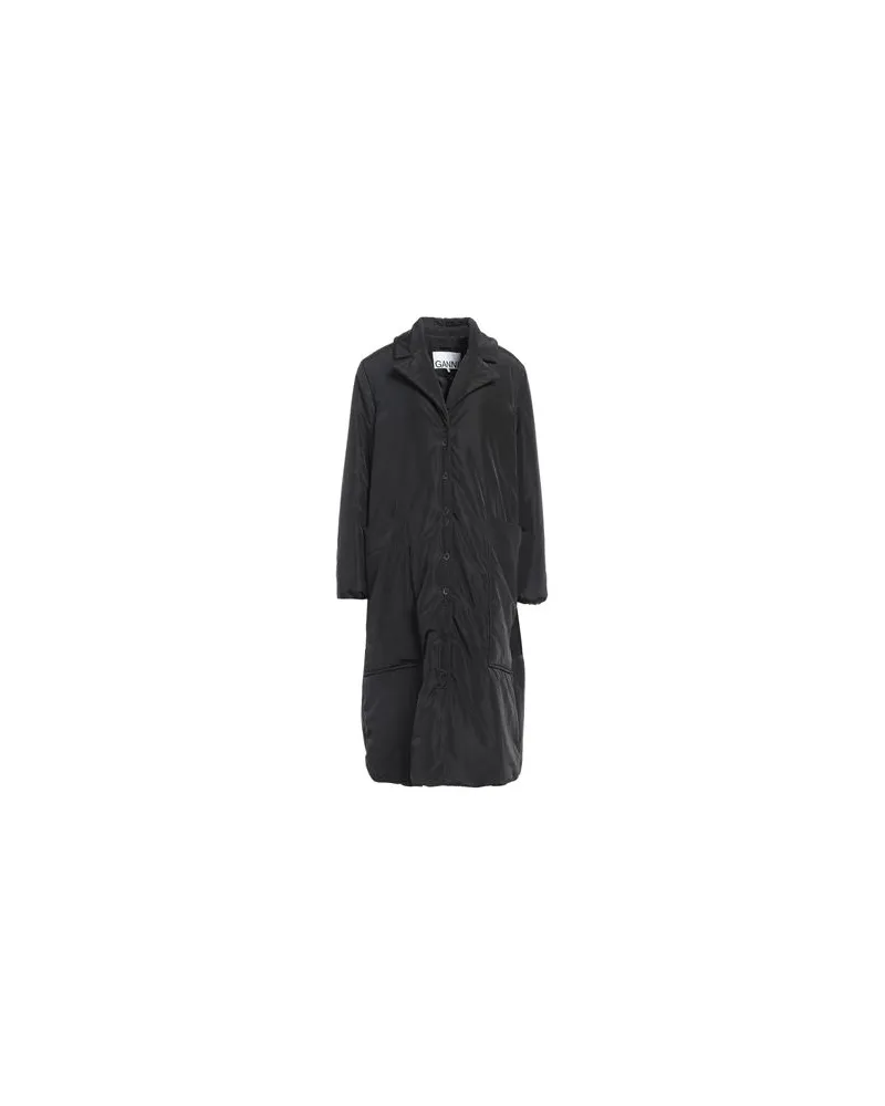 Ganni JACKEN & MÄNTEL - Mäntelauf YOOX.COM Schwarz