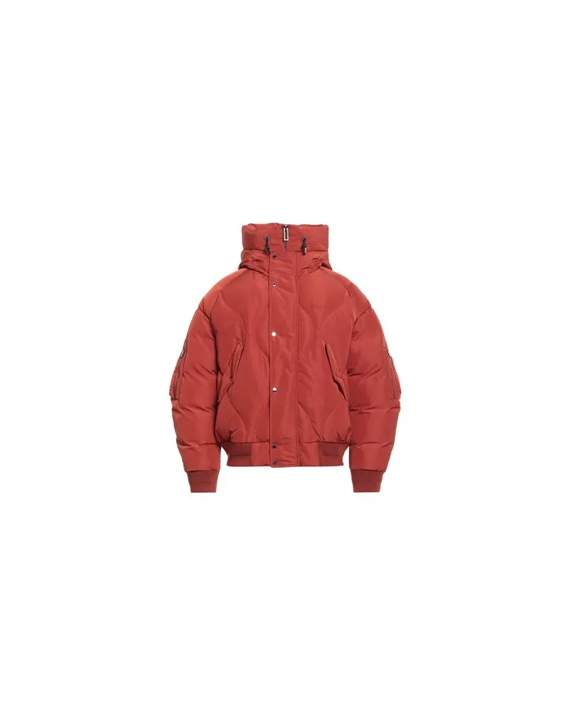Emporio Armani JACKEN & MÄNTEL - Pufferjacken & Daunenjackenauf YOOX.COM Ziegelrot